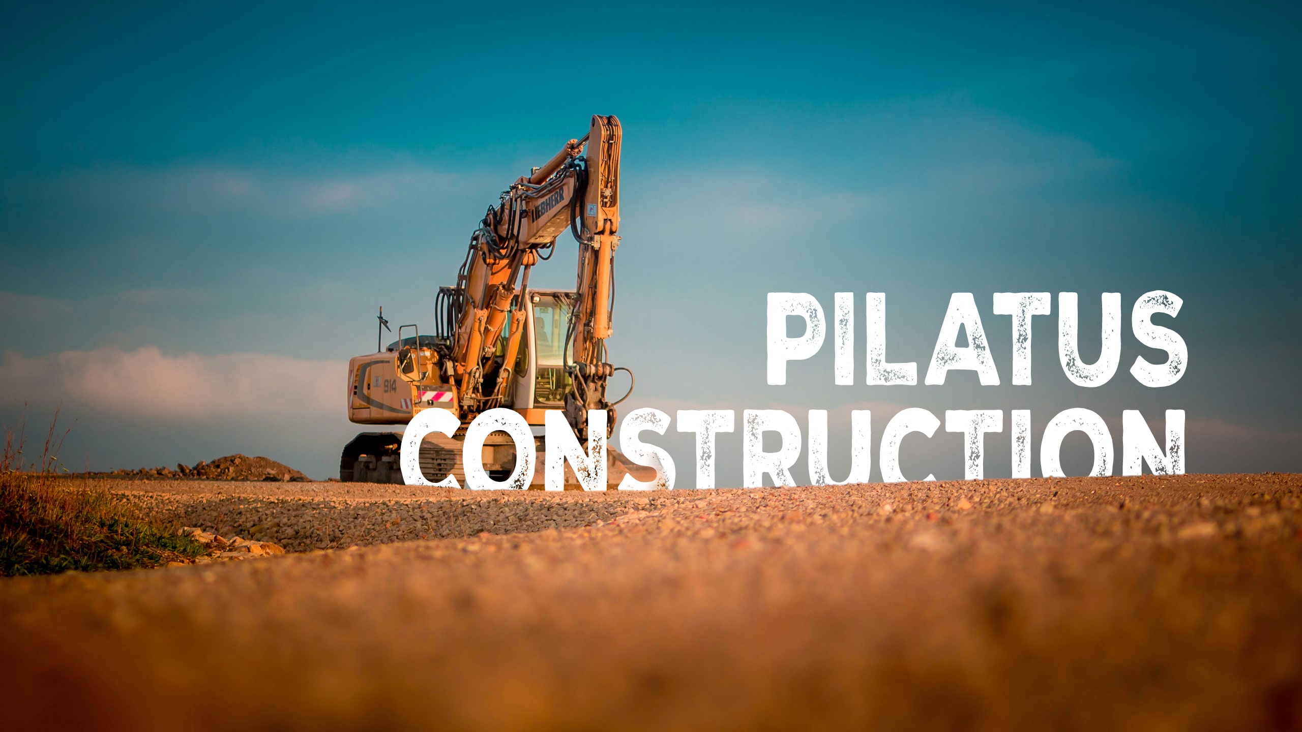 une image de chantier avec une pelleteuse chez Pilatus